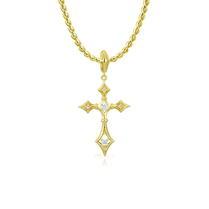 Moissanite Sanctum Cross Pendant