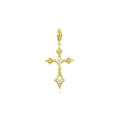 Moissanite Sanctum Cross Pendant