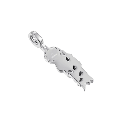 Moissanite St. Jude Dual-Tone Pendant