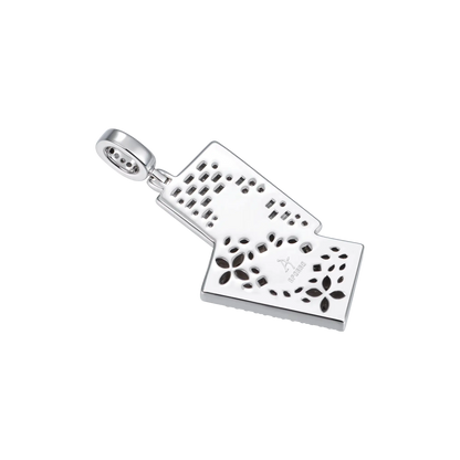 Moissanite Iced Spade Poker Pendant