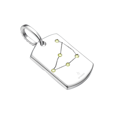 Zodiac Dog Tag Pendant
