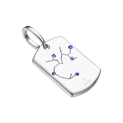 Zodiac Dog Tag Pendant