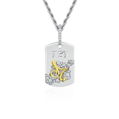 Zodiac Dog Tag Pendant
