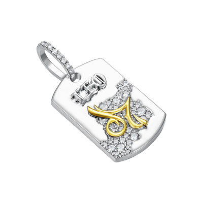 Zodiac Dog Tag Pendant