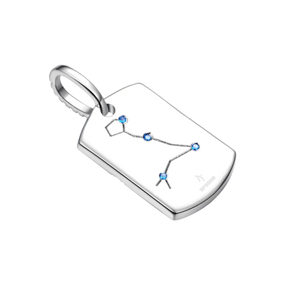 Zodiac Dog Tag Pendant