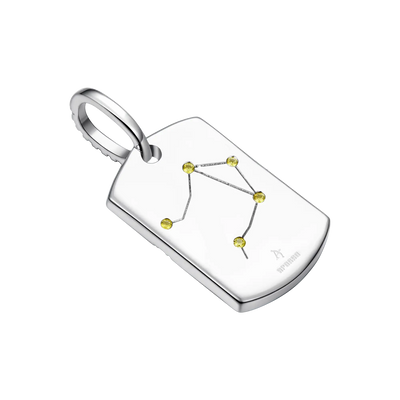 Zodiac Dog Tag Pendant