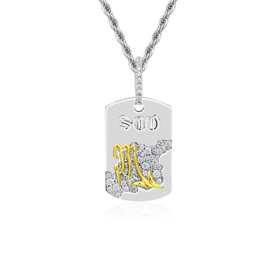 Zodiac Dog Tag Pendant