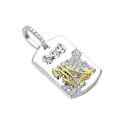 Zodiac Dog Tag Pendant
