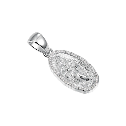 Moissanite Saint Mary Icon Pendant