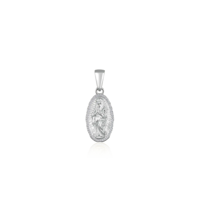 Moissanite Saint Mary Icon Pendant