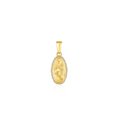 Moissanite Saint Mary Icon Pendant