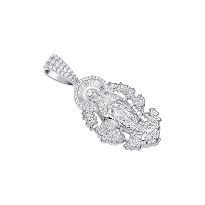 Moissanite Saint Mary Celestial Bloom Pendant