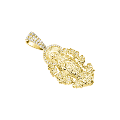 Moissanite Saint Mary Celestial Bloom Pendant