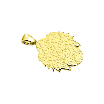 Moissanite Blessed Mary Halo Winged Pendant