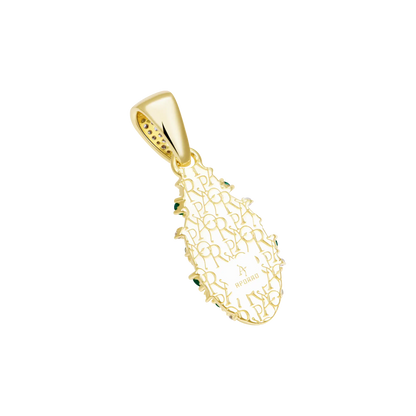 Saint Mary Emerald Pendant