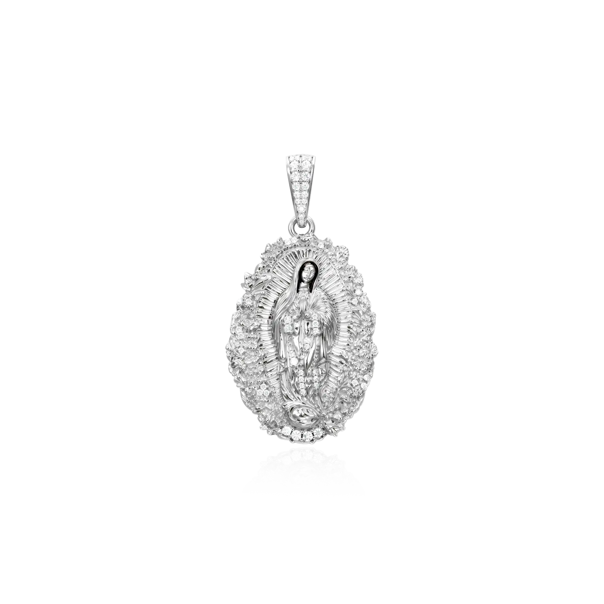 Saint Mary Floral Grace Pendant