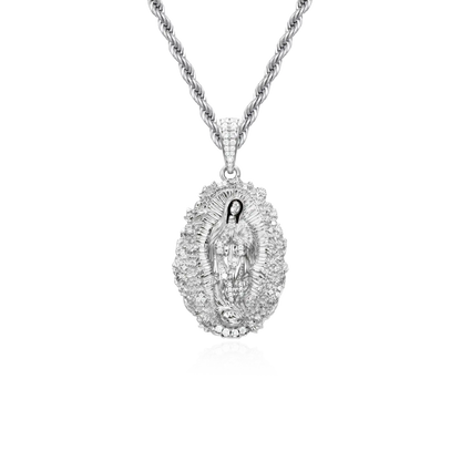 Saint Mary Floral Grace Pendant