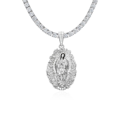 Saint Mary Floral Grace Pendant