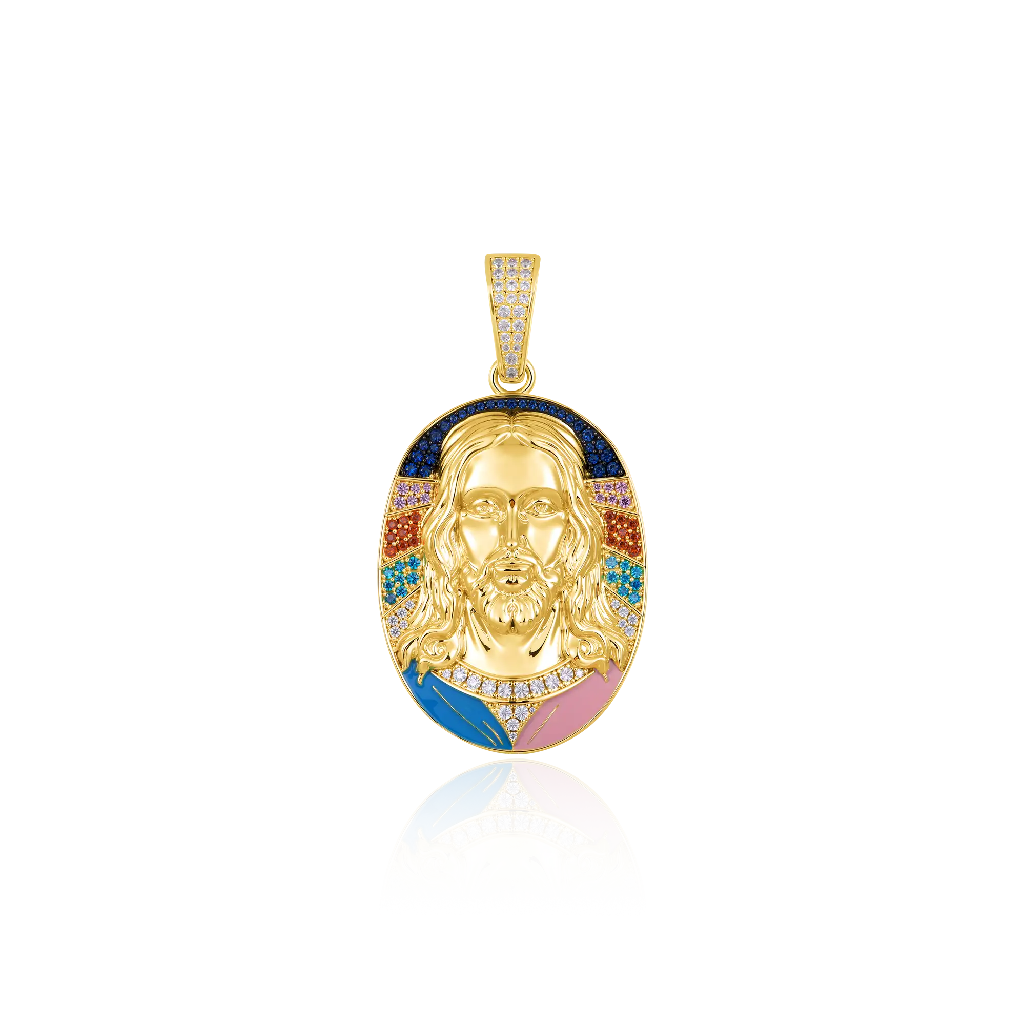 Radiant Icon Jesus Pendant - 38mm
