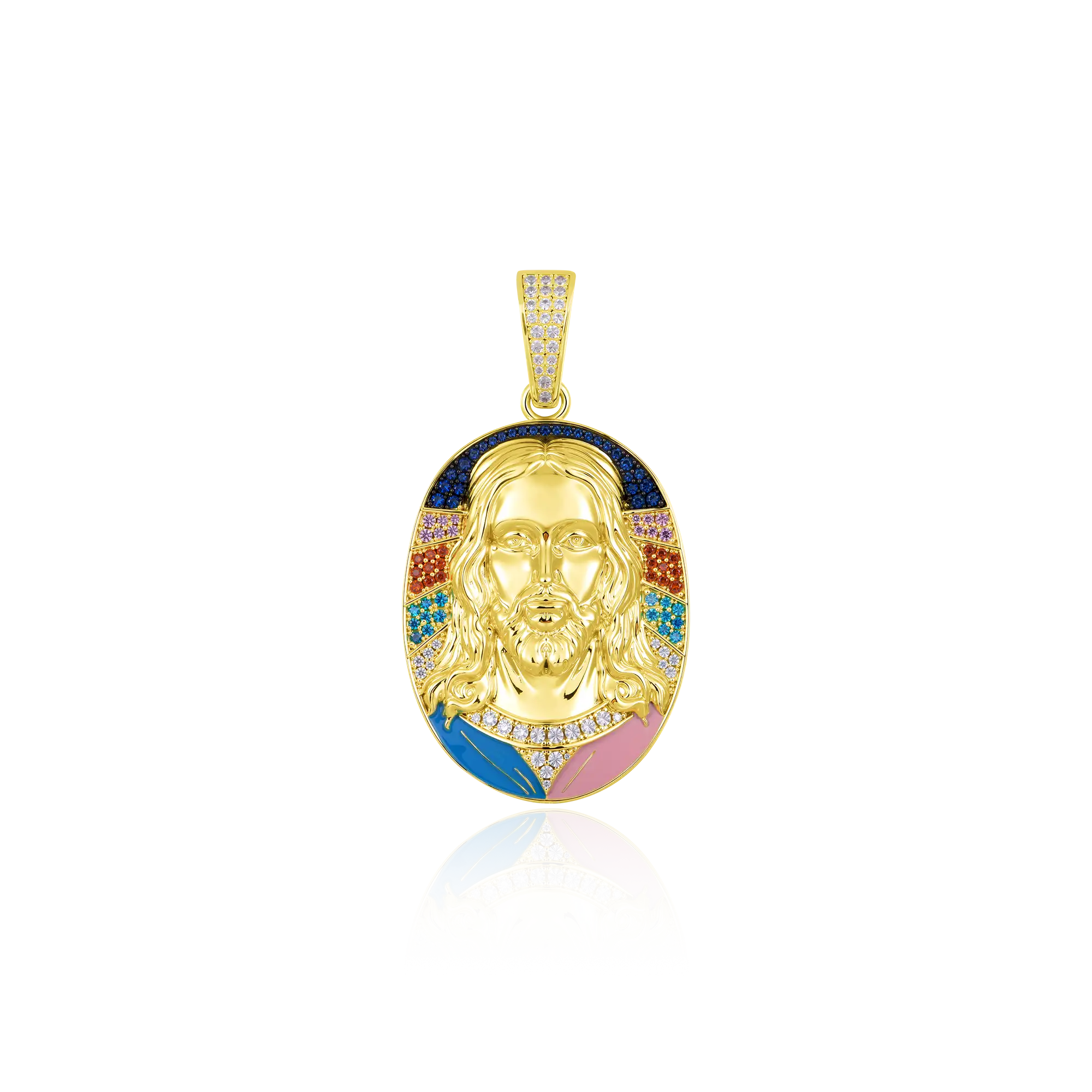 Radiant Icon Jesus Pendant - 38mm