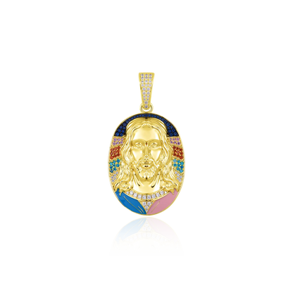 Radiant Icon Jesus Pendant - 38mm