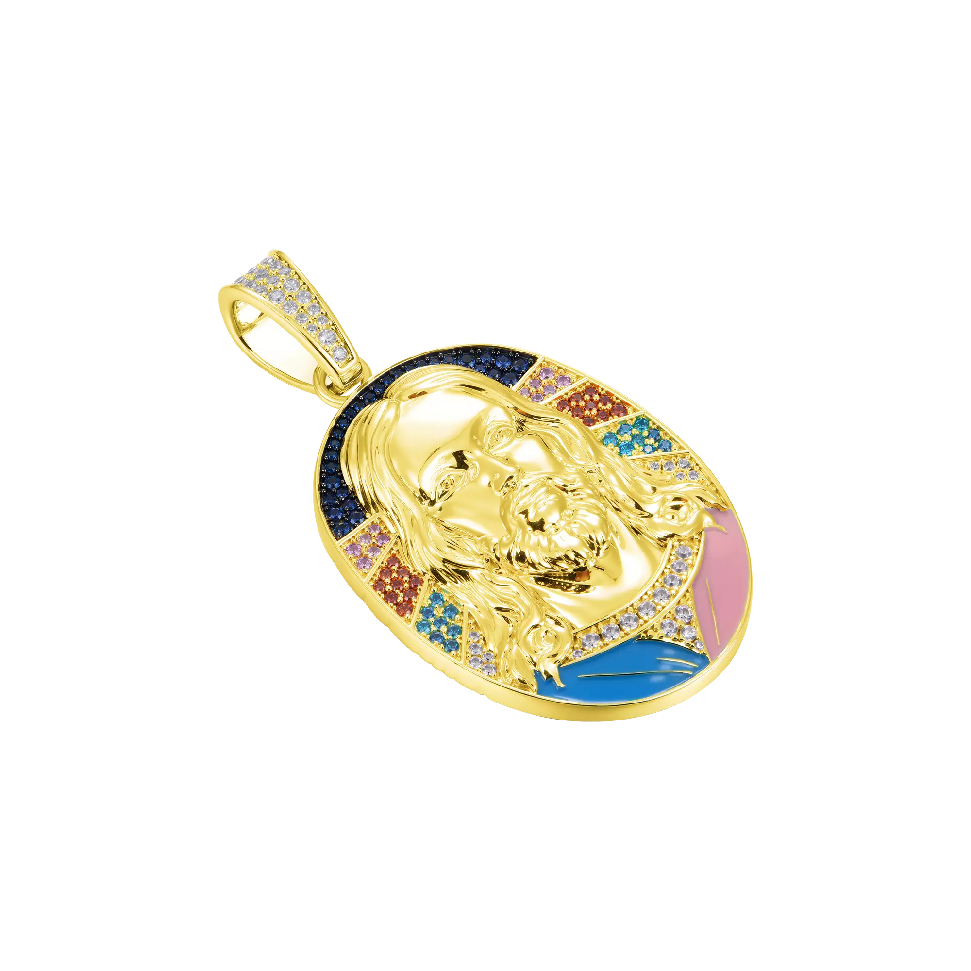 Radiant Icon Jesus Pendant - 38mm