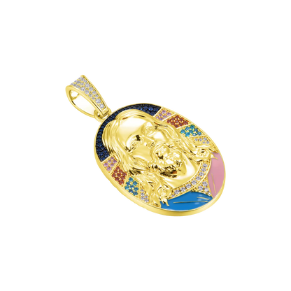 Radiant Icon Jesus Pendant - 38mm