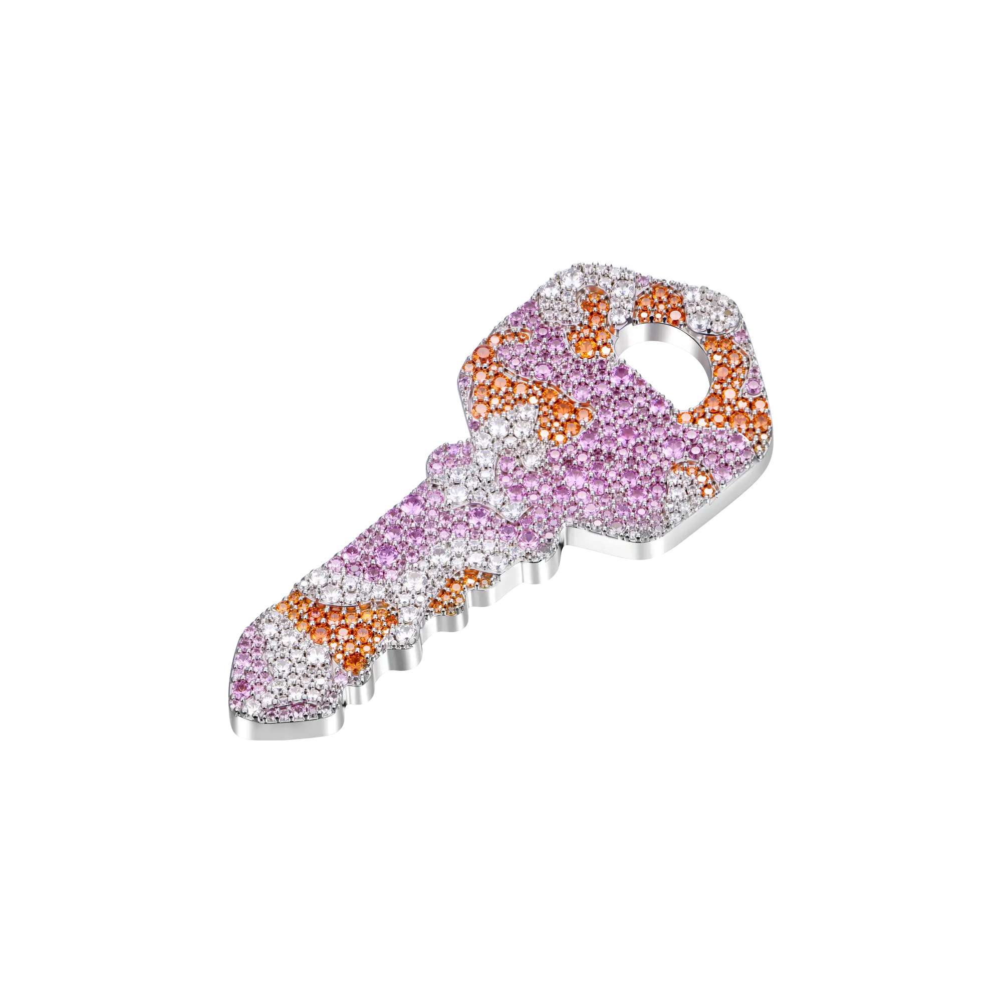 Camo Key Pendant - Pink Camo