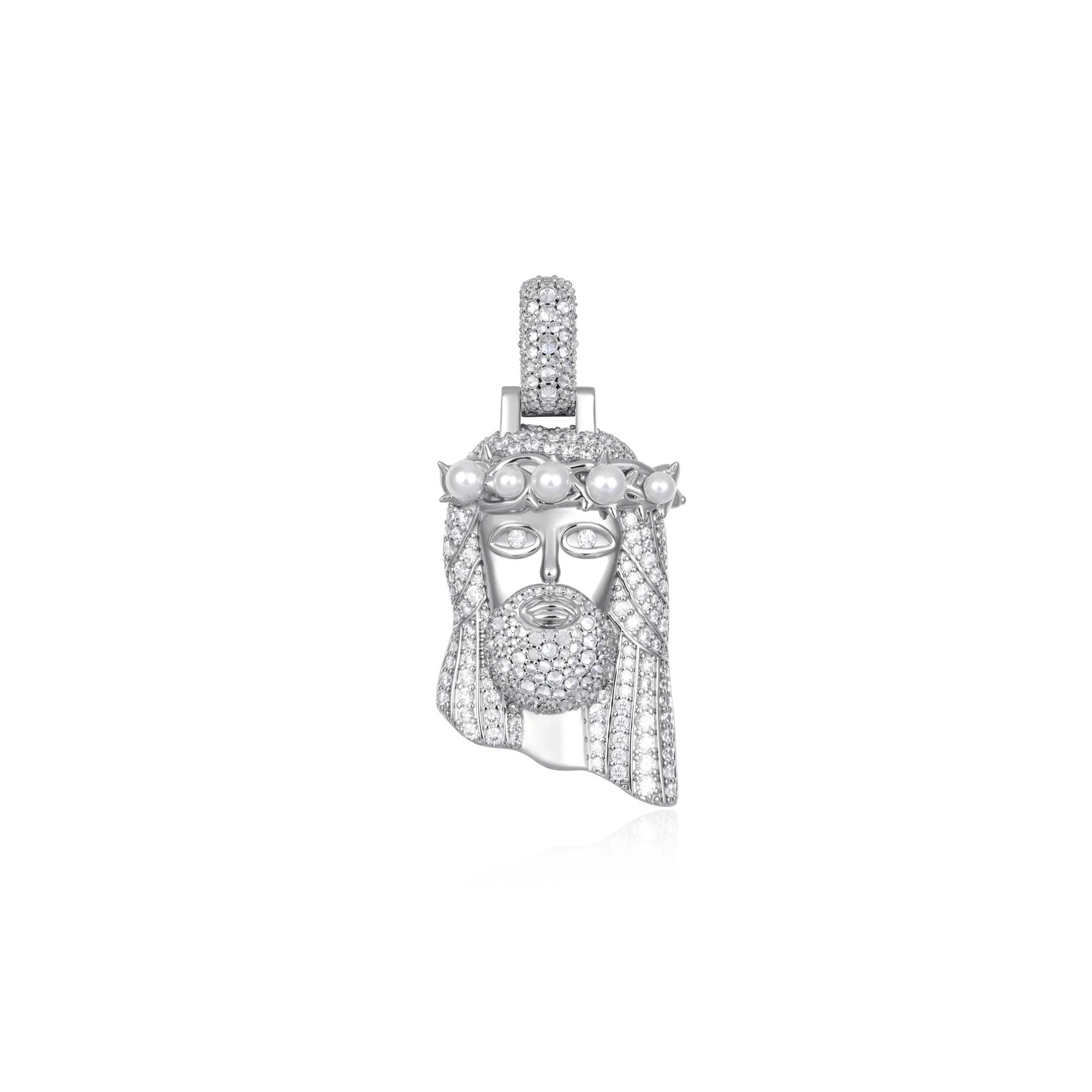 Pearl Stellar Jesus Pendant - Small