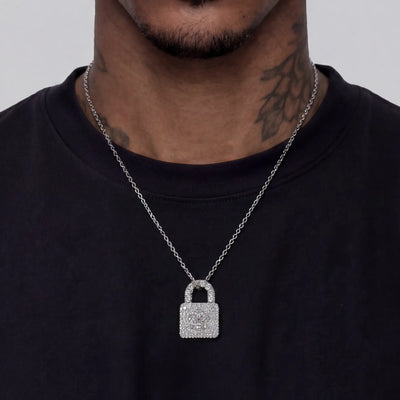 Sparkling Cherry Blossom Lock Pendant