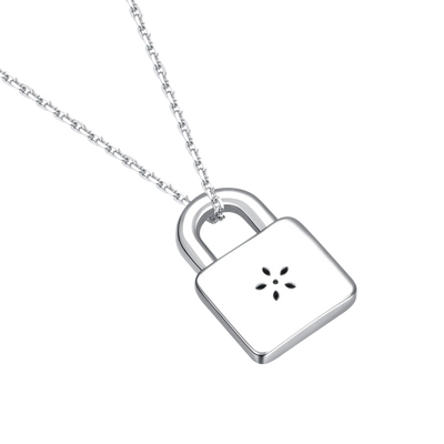 Sparkling Cherry Blossom Lock Pendant
