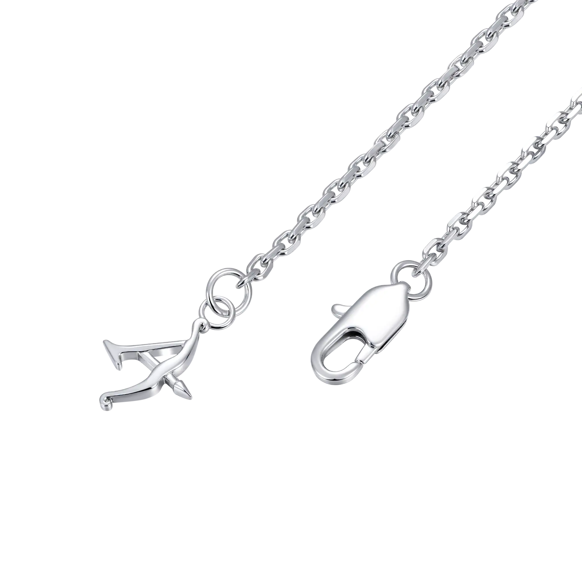 Cherry Blossom Lock Pendant 18K White Gold Plated 30mm – APORRO