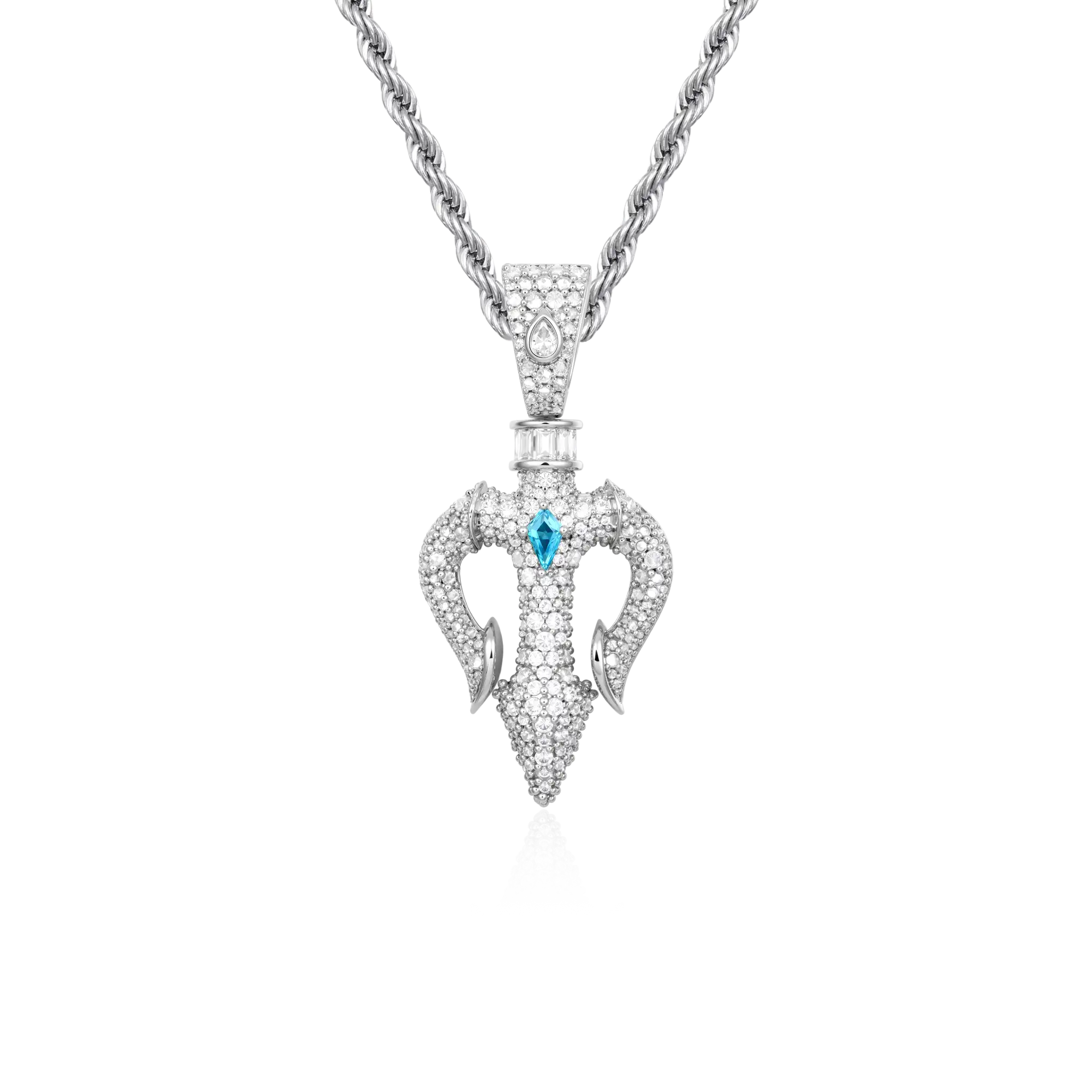 Ocean Sovereign Dual Trident Pendant