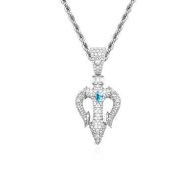 Ocean Sovereign Dual Trident Pendant