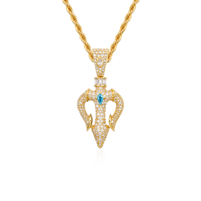 Ocean Sovereign Dual Trident Pendant