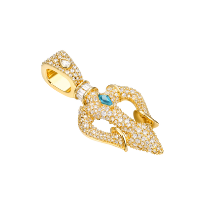 Ocean Sovereign Dual Trident Pendant