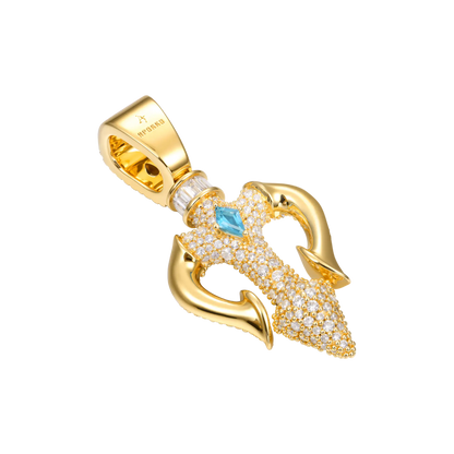 Ocean Sovereign Dual Trident Pendant