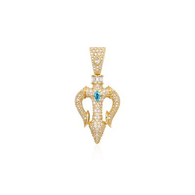 Ocean Sovereign Dual Trident Pendant