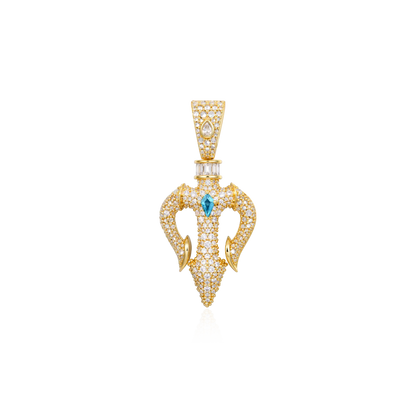 Ocean Sovereign Dual Trident Pendant
