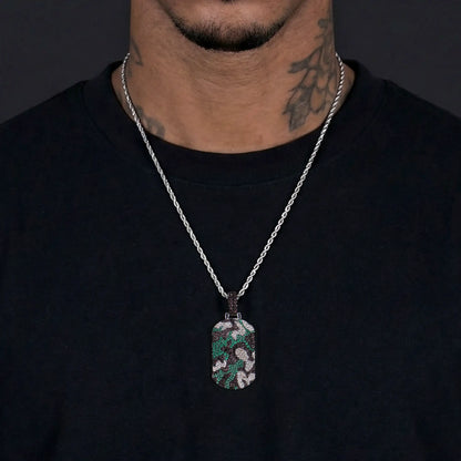 Camo Dog Tag Pendant