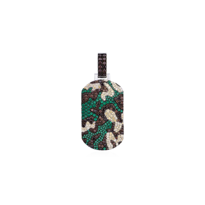 Camo Dog Tag Pendant