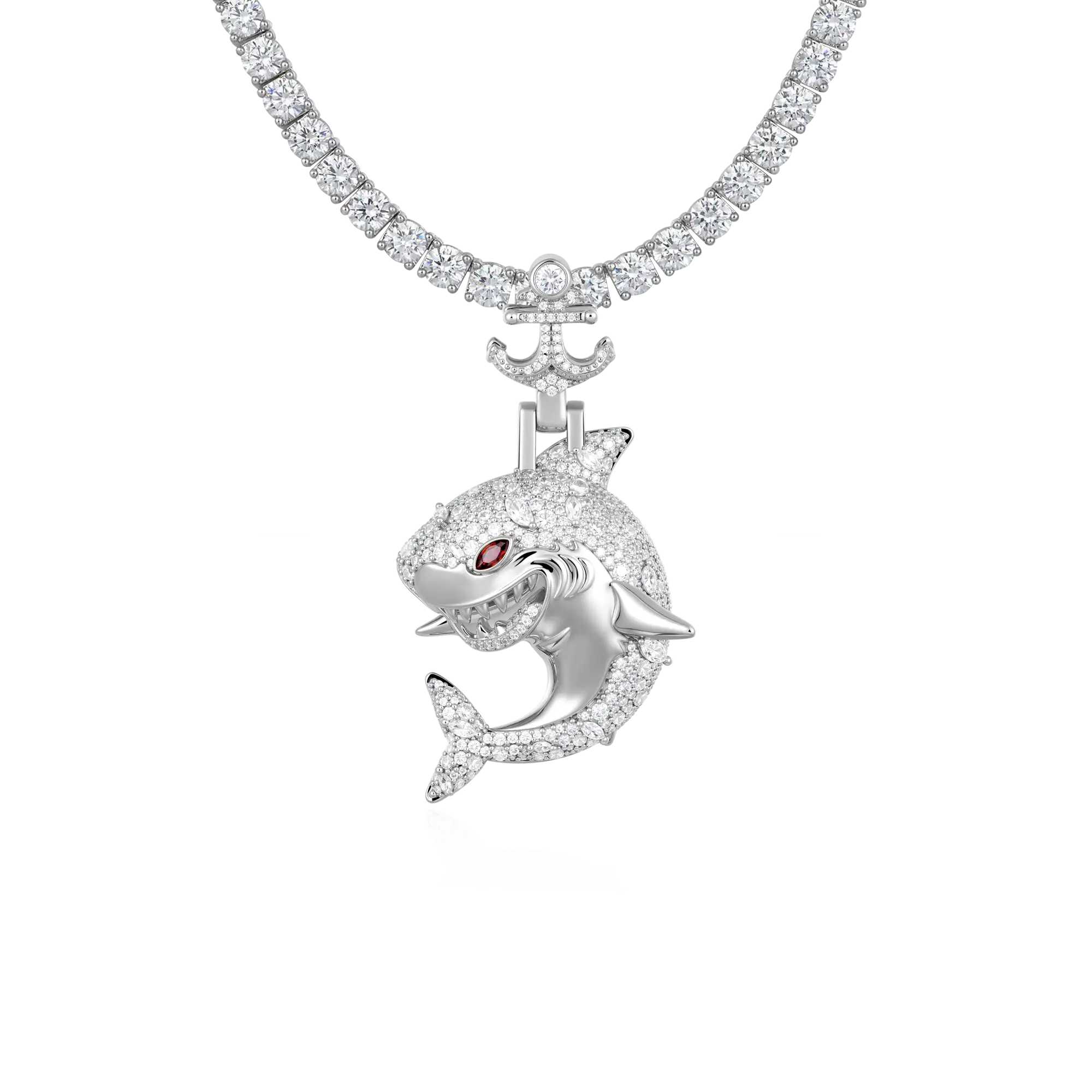 Predator Anchor Shark Pendant