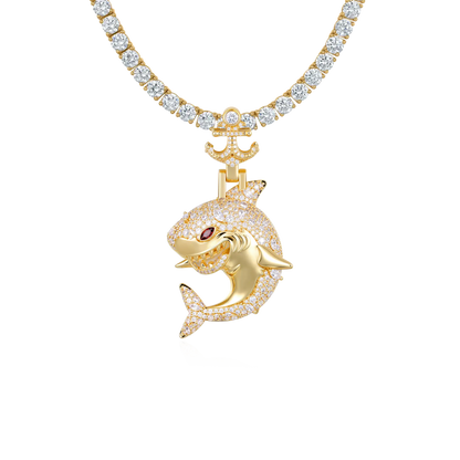 Predator Anchor Shark Pendant