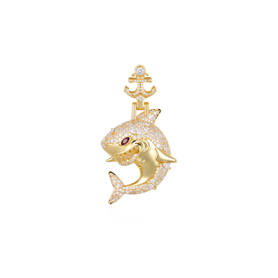 Predator Anchor Shark Pendant