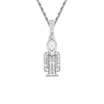 Multi-Cut Mosaic Radiant Tyet Pendant