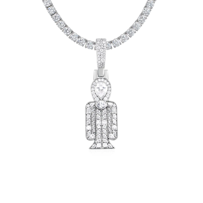 Multi-Cut Mosaic Radiant Tyet Pendant