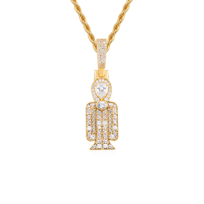 Multi-Cut Mosaic Radiant Tyet Pendant