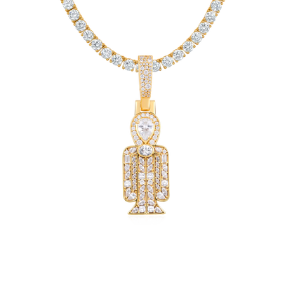 Multi-Cut Mosaic Radiant Tyet Pendant