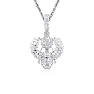Multi-Cut Mosaic Scarab Pendant