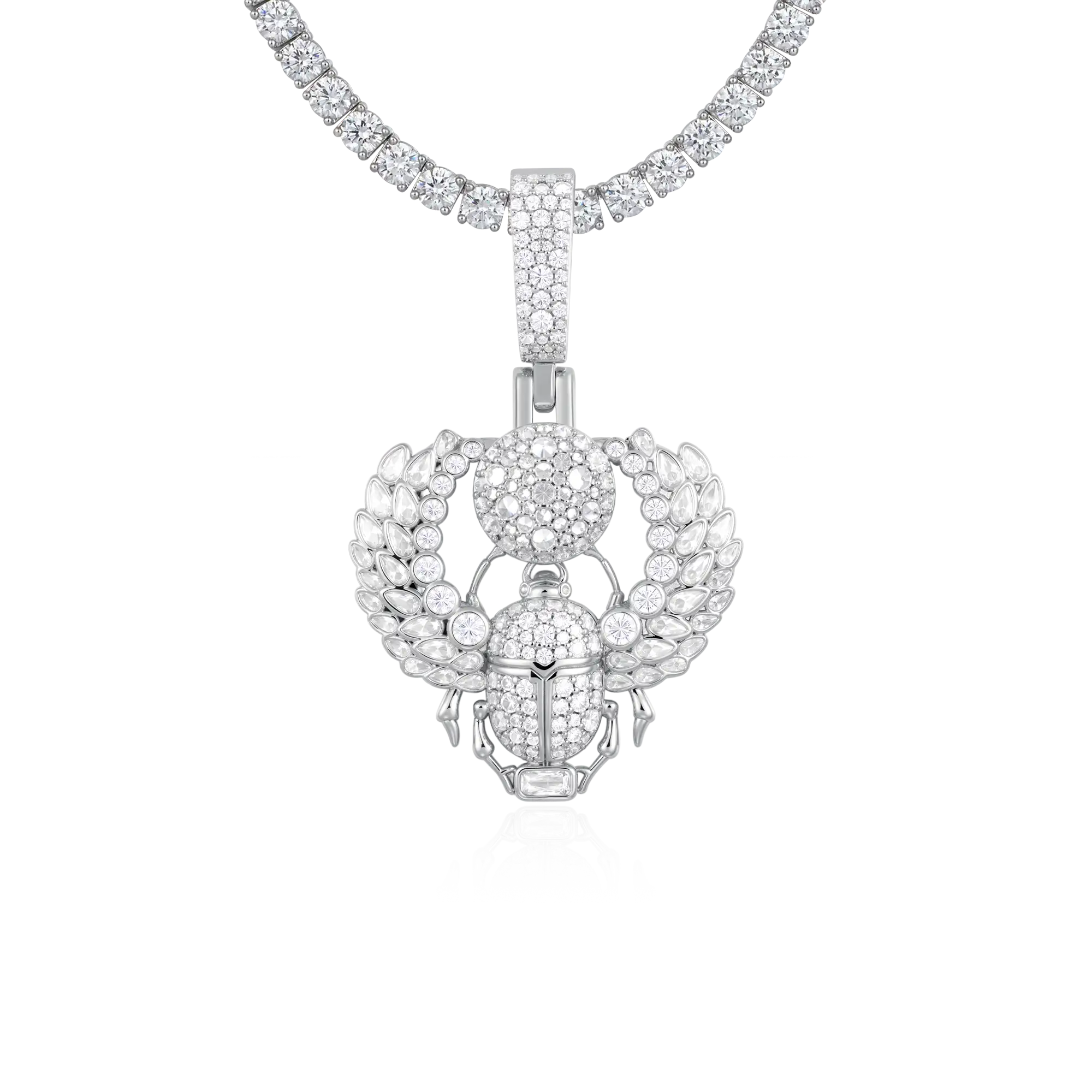 Multi-Cut Mosaic Scarab Pendant